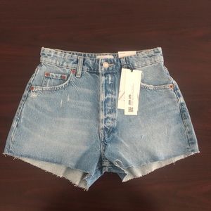 Zara High Rise Denim Shorts (NEW)